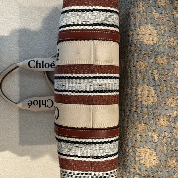 Chloe Large Woody Tote - striped. Excellent condition - Picture 4 of 4